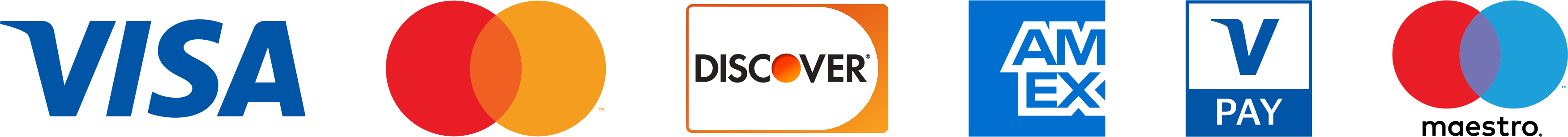 Tarjetas aceptadas: Visa, Mastercard, American Express, Discover, JCB y UnionPay