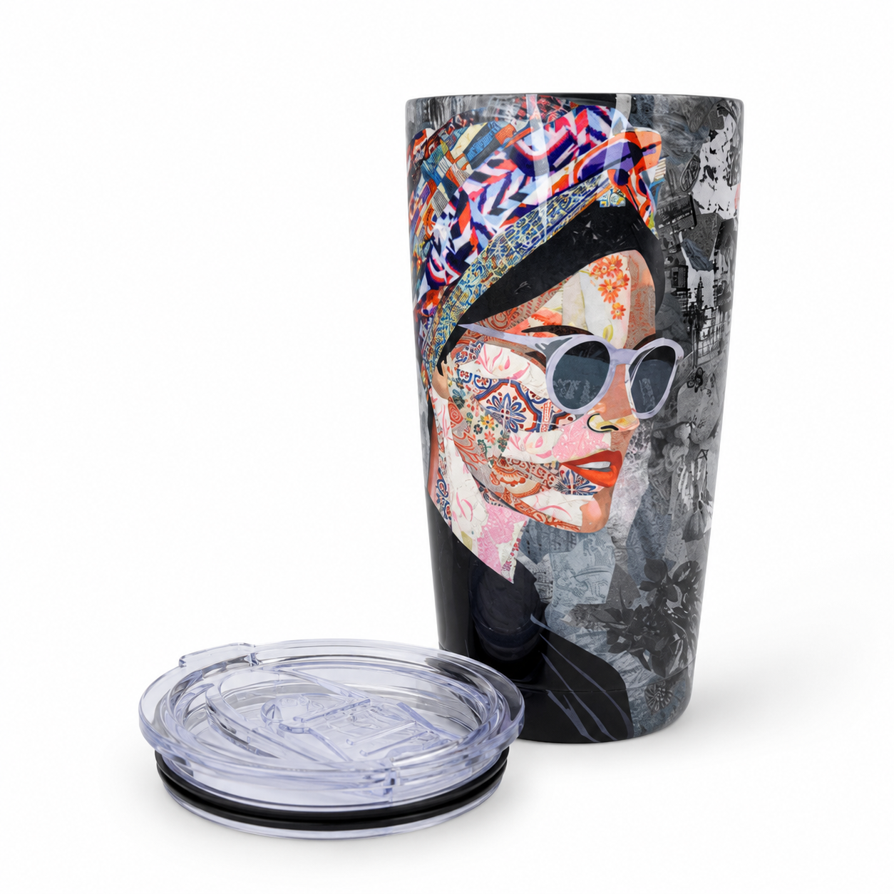 Aida on Silver Tumbler