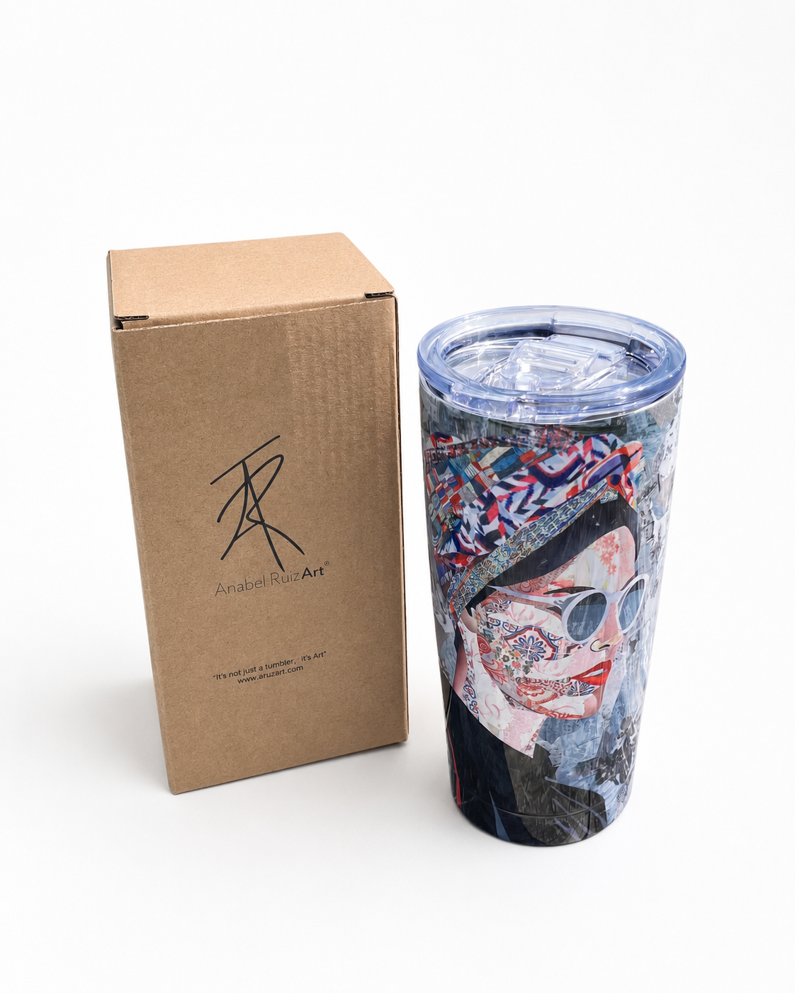 Aida on Silver Tumbler